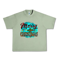 Oil Green merry christmas wood slice ornament Urban Heavy Tee - JahusDesignShop