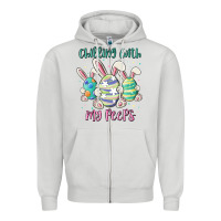Dove Grey chilling with my peeps Zipper Hoodie - MaliasSmallBusiness