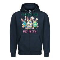 Navy chilling with my peeps Zipper Hoodie - MaliasSmallBusiness