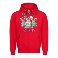 Red chilling with my peeps Zipper Hoodie - MaliasSmallBusiness