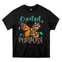 Black created with a purpose ephesians 2 10 Heavy Core Tee - RanaPortraitStore