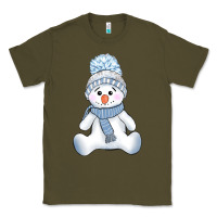Army Green winter snowman Classic Tee - AdoDesignShop