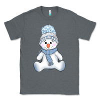 Charcoal Heather winter snowman Classic Tee - AdoDesignShop