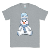 Heather Grey winter snowman Classic Tee - AdoDesignShop