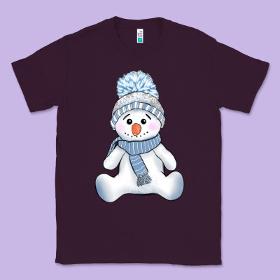 Winter Snowman Classic Tee Designed By Adodesignshop
