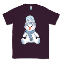 Plum winter snowman Classic Tee - AdoDesignShop