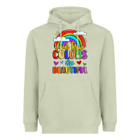 Matcha name vibrant positivity rainbow art Heavyweight Hoodie - LillyAllenDesigns