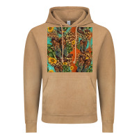 Vintage Camel western boots and sunflowers seamless pattern Vintage Hoodie - HRA Design Shop