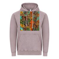 Vintage Zinc western boots and sunflowers seamless pattern Vintage Hoodie - HRA Design Shop