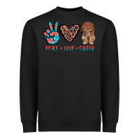 Black peace love easter Heavyweight Sweatshirt - JahusDesignShop