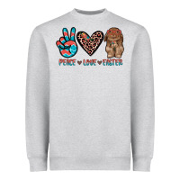 Heather Grey peace love easter Heavyweight Sweatshirt - JahusDesignShop