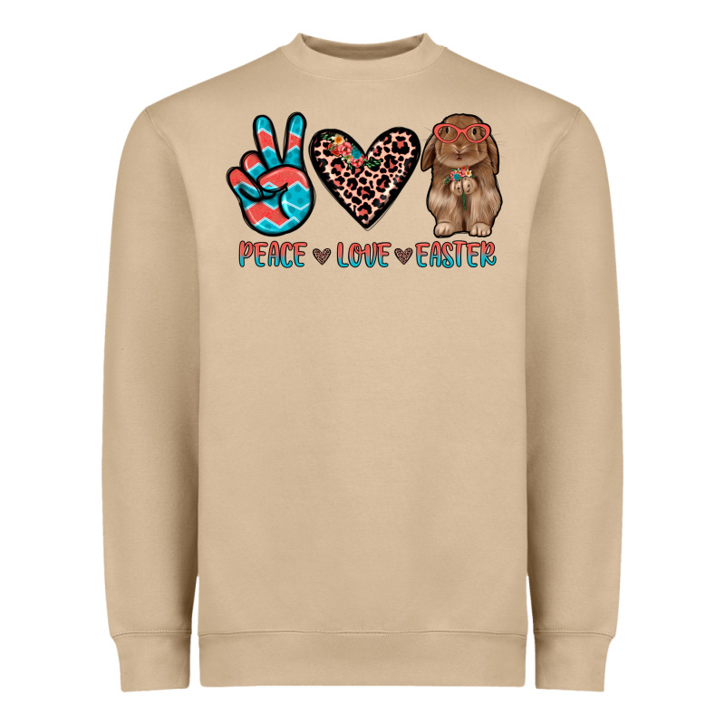 Peace Love Easter Heavyweight Sweatshirt by JahusDesignShop | Teevron
