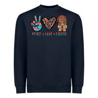 Navy peace love easter Heavyweight Sweatshirt - JahusDesignShop