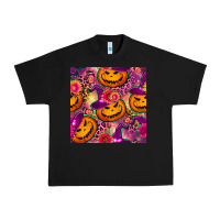 Black halloween witchy pumpkin seamless pattern Urban Heavy Tee - BundleAndBundleShop