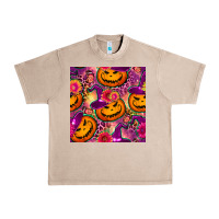Halloween Witchy Pumpkin Seamless Pattern Urban Heavy Tee | Teevron