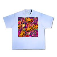 Grape Ice halloween witchy pumpkin seamless pattern Urban Heavy Tee - BundleAndBundleShop
