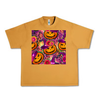 Peanut Butter halloween witchy pumpkin seamless pattern Urban Heavy Tee - BundleAndBundleShop