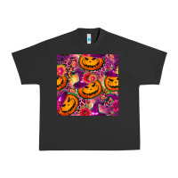 Pigment Black halloween witchy pumpkin seamless pattern Urban Heavy Tee - BundleAndBundleShop