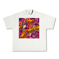 Pistachio halloween witchy pumpkin seamless pattern Urban Heavy Tee - BundleAndBundleShop