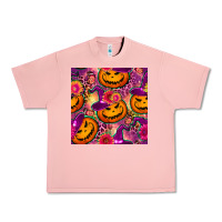 Salmon halloween witchy pumpkin seamless pattern Urban Heavy Tee - BundleAndBundleShop
