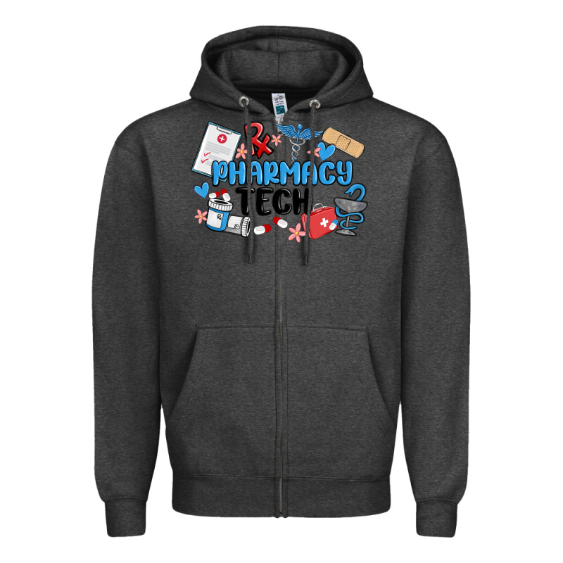 Pharmacy Tech Zipper Hoodie by MaliasSmallBusiness | Teevron
