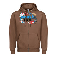 Chestnut pharmacy tech Zipper Hoodie - MaliasSmallBusiness