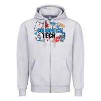 Heather Grey pharmacy tech Zipper Hoodie - MaliasSmallBusiness