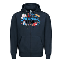 Navy pharmacy tech Zipper Hoodie - MaliasSmallBusiness