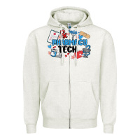 Oatmeal Heather pharmacy tech Zipper Hoodie - MaliasSmallBusiness