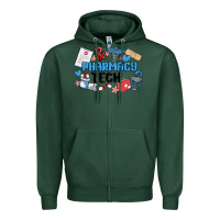 Sports Green pharmacy tech Zipper Hoodie - MaliasSmallBusiness