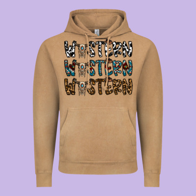 Western Western Western Vintage Hoodie Designed By Cowhidedigitalart