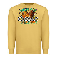 Antique Gold falls out balls out Premium Sweatshirt - LillyAllenDesigns