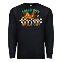 Black falls out balls out Premium Sweatshirt - LillyAllenDesigns
