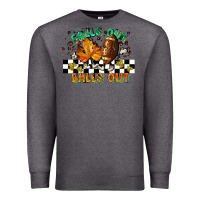 Charcoal Heather falls out balls out Premium Sweatshirt - LillyAllenDesigns