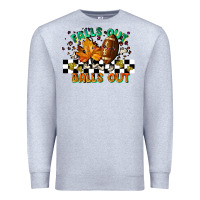 Heather Grey falls out balls out Premium Sweatshirt - LillyAllenDesigns
