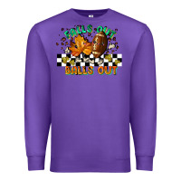 Purple falls out balls out Premium Sweatshirt - LillyAllenDesigns