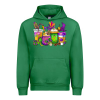 Emerald mardi gras coffee cups cowgirl Urban Hoodie - CowGirlArtShop