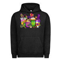 Pigment Black mardi gras coffee cups cowgirl Urban Hoodie - CowGirlArtShop