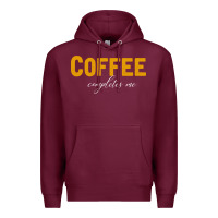 Burgundy Coffee Completes Me Premium Hoodie - Bettercallsaul