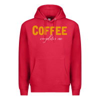 Cardinal Coffee Completes Me Premium Hoodie - Bettercallsaul