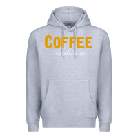 Heather Grey Coffee Completes Me Premium Hoodie - Bettercallsaul