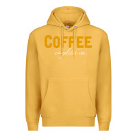 Mustard Coffee Completes Me Premium Hoodie - Bettercallsaul