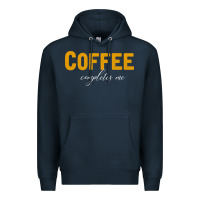 Navy Coffee Completes Me Premium Hoodie - Bettercallsaul