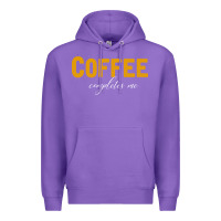 Purple Coffee Completes Me Premium Hoodie - Bettercallsaul