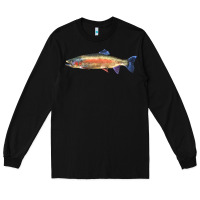 Black Rainbow Trout Long Sleeve Tee - LillyAllenDesigns