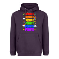 Plum rainbow pride celebration Heavyweight Hoodie - LillyAllenDesigns