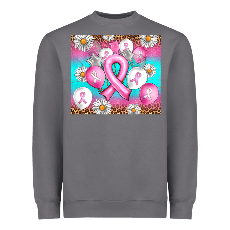 Breast Cancer Balloon Heavyweight Sweatshirt by Artiststas | Teevron