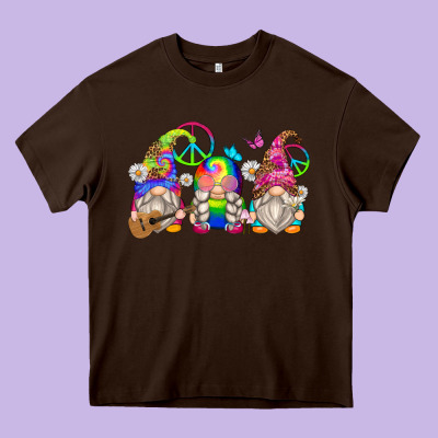 Hippie Gnomes Heavy Core Tee Designed By Zillion Design Studio