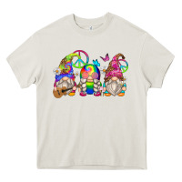 Cream hippie gnomes Heavy Core Tee - Zillion Design Studio