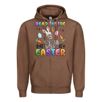Chestnut dead inside but it's easter Zipper Hoodie - MaliasSmallBusiness